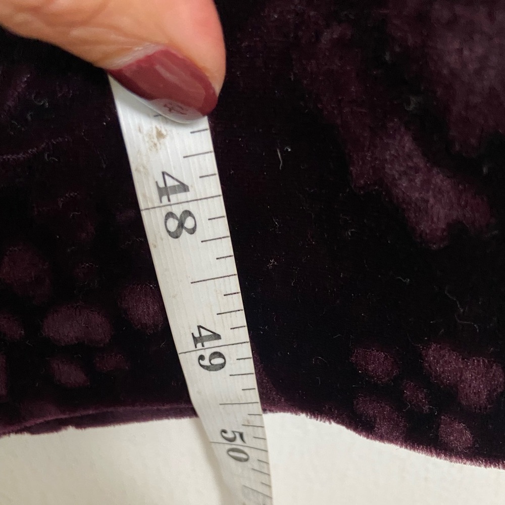 Jasmine Rose Women's Floral Velvet Robe L Purple 90s Whimsigoth Goth Long Sleeve - Picture 11 of 13